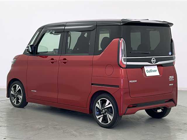 日産 ルークス HWS Gターボ プロパイロットED 宮城県 2020(令2)年 3.8万km スパークリングレッド/ブラック エマージェンシーブレーキ/アラウンドビューモニター/プロパイロット/車線逸脱防止支援システム/純正9インチSDナビ（地図SDなし）/・BT.SD.CD.DVD/ワンセグTV/両側パワースライドドア/ステアリングスイッチ/ETC/ドライブレコーダー（FR）/プッシュスタート/スマートキー/LEDヘッドライト/LEDフォグライト/純正フロアマット/純正15インチAW/シートバックテーブル/ロールサンシェード