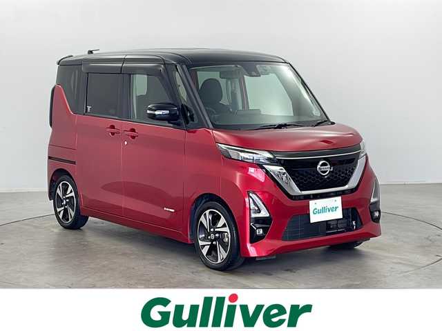 日産 ルークス HWS Gターボ プロパイロットED 栃木県 2020(令2)年 3.8万km スパークリングレッド/ブラック 純正9インチナビ/BT.SD.CD.DVD/フルセグTV/アラウンドビューモニター/プロパイロット/衝突軽減ブレーキ/車線逸脱防止支援システム/両側パワースライドドア/ステアリングスイッチ/ETC/ドライブレコーダー（FR）/プッシュスタート/スマートキー/LEDヘッドライト/LEDフォグライト/純正15インチAW/シートバックテーブル/ロールサンシェード