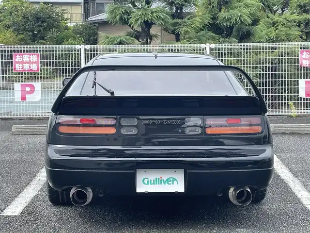 日産 フェアレディ Ｚ 300ZX ツインターボ 2／2 静岡県 1993(平5)年 9.2万km スーパーブラック ターボエンジン/MOMOステアリング/社外フロントバンパー/社外17インチAW/JIC車高調/社外マフラー/社外リアウィング