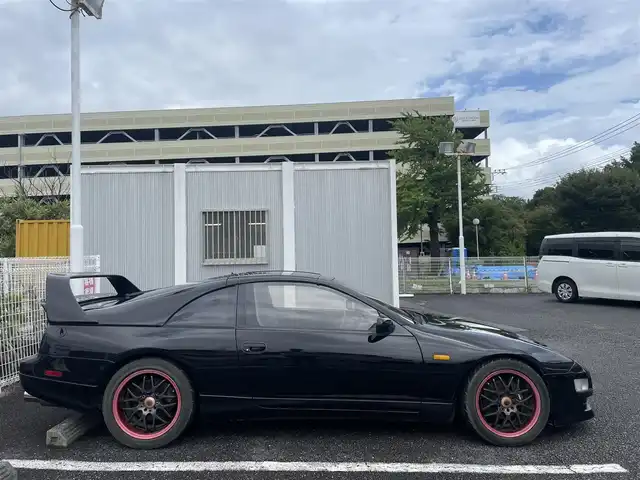 日産 フェアレディ Ｚ 300ZX ツインターボ 2／2 静岡県 1993(平5)年 9.2万km スーパーブラック ターボエンジン/MOMOステアリング/社外フロントバンパー/社外17インチAW/JIC車高調/社外マフラー/社外リアウィング