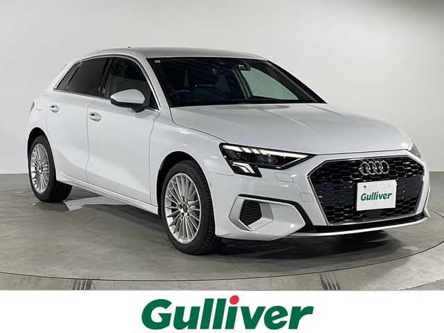 アウディ Ａ３ SB 30TFSI アドバンスド 福岡県 2023(令5)年 0.2万km 白 純正ナビ/バックカメラ/純正前後ドライブレコーダー/パーキングアシスト/アイドリングストップ/レーダークルーズコントロール/コーナーセンサー/プッシュスタート/ETC2.0