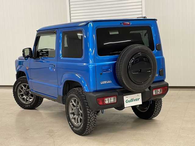 スズキ ジムニー XC 熊本県 2018(平30)年 3.7万km ブリスクブルーM 5MT/クルーズコントロール/衝突軽減システム/レーンキープアシスト/横滑り防止装置/ステアリングスイッチ/Ｄ・Ｎ席シートヒーター/プッシュスタート/スマートキー/純正フロアマット/ドアバイザー/純正16インチＡＷ
