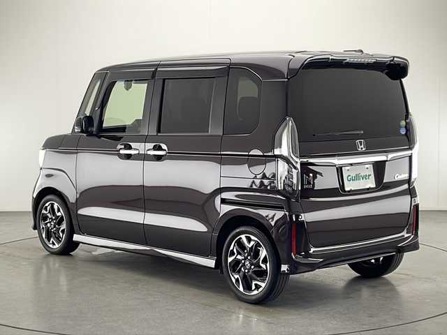ホンダ Ｎ ＢＯＸ カスタム G L ターボ ホンダセンシング 宮崎県 2018(平30)年 5.8万km プレミアムベルベットパープル・パール 禁煙車/ホンダセンシング/純正8型ナビTV/（VXU-195NBi/CD/DVD/MSV/Bluetooth/フルセグTV)/純正バックカメラ/純正ビルトインETC/純正LEDオートライト/純正LEDフォグ/純正15インチアルミ/純正フロアマット/社外360°ドライブレコーダー/両側電動スライドドア/アダプティブクルーズコントロール/レーンディパーチャーアラート/クリアランスソナー/パドルシフト/本革巻ハンドル/オートエアコン/ウインカードアミラー/スマートキー/プッシュエンジンスタート/新車時保証書/取扱い説明書