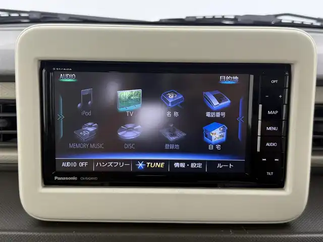スズキ ラパン G 愛知県 2022(令4)年 2.7万km アーバンブラウンパールメタリック 社外ナビ（フルセグ、CD、DVD、Bluetooth）/シートヒーター（D席）/衝突軽減ブレーキ/レーンキープアシスト/オートライト/コーナーセンサー/LEDヘッドライト/スマートキー/社外フロアマット/横滑り防止装置/アイドリングストップ