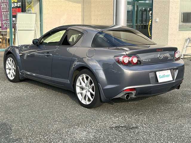 マツダ ＲＸ－８ タイプ E 愛知県 2008(平20)年 8.4万km ギャラクシーグレーマイカ 禁煙車/純正メモリナビ/　AM/FM/AUX/ipod/CD/DVD/BOSEサウンド/D席パワーシート/前席シートヒーター/パドルシフト/革巻きステアリング/パドルシフト/オートライト/HIDヘッドライト/フォグランプ/フロアマット/Wエアバッグ/保証書