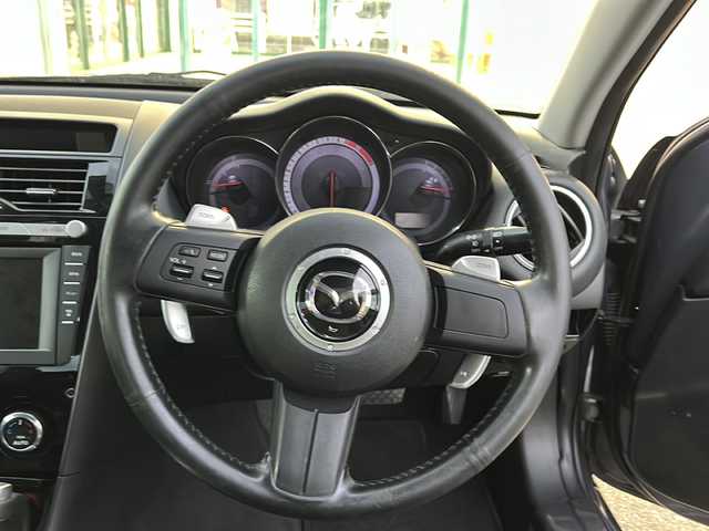 マツダ ＲＸ－８ タイプ E 愛知県 2008(平20)年 8.4万km ギャラクシーグレーマイカ 禁煙車/純正メモリナビ/　AM/FM/AUX/ipod/CD/DVD/BOSEサウンド/D席パワーシート/前席シートヒーター/パドルシフト/革巻きステアリング/パドルシフト/オートライト/HIDヘッドライト/フォグランプ/フロアマット/Wエアバッグ/保証書