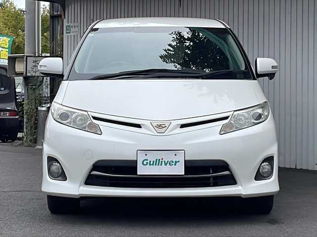 トヨタ エスティマ アエラス Gエディション 長野県 2011(平23)年 11.5万km ホワイトパールクリスタルシャイン 社外メモリナビTV/バックカメラ/ビルトインETC/両側パワースライドドア/純正17インチアルミ/プッシュスタート /純正フロアマット