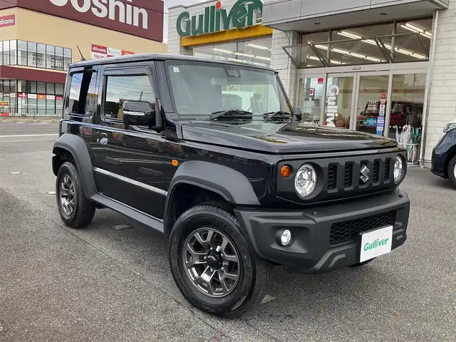 スズキ ジムニー シエラ JC 滋賀県 2021(令3)年 1.6万km 黒 スズキセーフティサポート/デュアルセンサーブレーキサポート/クルーズコントロール/LEDヘッドライト/フォグランプ/前席シートヒーター/純正15インチアルミホイール/スマートキー/スペアキー有り/取扱説明書/保証書