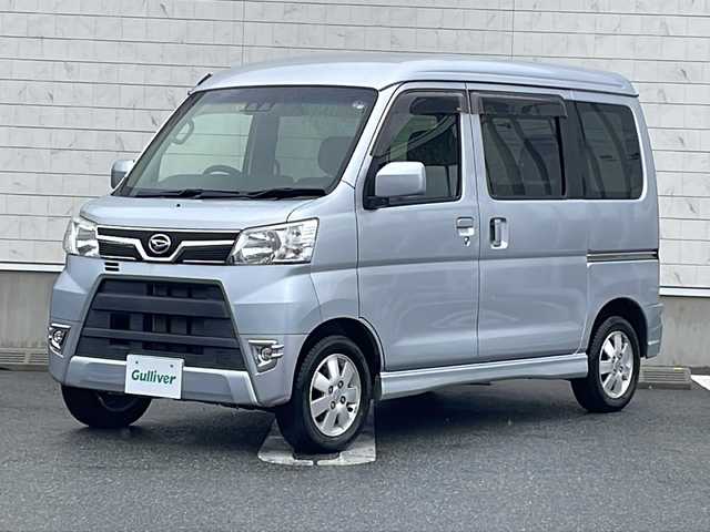 ダイハツ アトレー ワゴン カスタム ターボ RS SAⅢ 山形県 2018(平30)年 2万km ブライトシルバーメタリック スマートアシストIII/・衝突回避支援ブレーキ機能/・車線逸脱警報機能/・オートハイビーム（ＡＨＢ）/・コーナーセンサー/純正ナビ(CD.DVD.BT.USB.SD)/フルセグ/バックカメラ/オーバーヘッドコンソール/アイドリングストップ/ヘッドライトレベライザー/キーレス