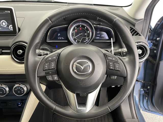 マツダ デミオ XD ツーリング Lパッケージ 長野県 2015(平27)年 5.8万km ブルーリフレックスマイカ 純正ナビ/冬タイヤ積み込み/ビルトインETC/プッシュスタート/LEDヘッドライト/アイドリングストップ/スマートキー/クルーズコントロール/バックカメラ/ハーフレザー/純正フロアマット