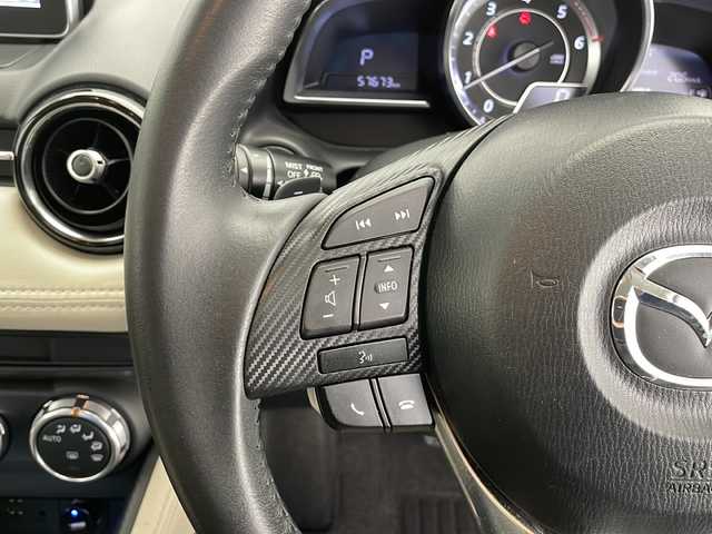 マツダ デミオ XD ツーリング Lパッケージ 長野県 2015(平27)年 5.8万km ブルーリフレックスマイカ 純正ナビ/冬タイヤ積み込み/ビルトインETC/プッシュスタート/LEDヘッドライト/アイドリングストップ/スマートキー/クルーズコントロール/バックカメラ/ハーフレザー/純正フロアマット