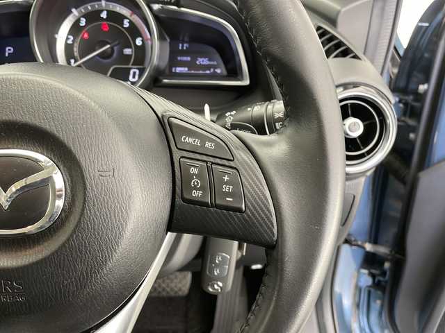 マツダ デミオ XD ツーリング Lパッケージ 長野県 2015(平27)年 5.8万km ブルーリフレックスマイカ 純正ナビ/冬タイヤ積み込み/ビルトインETC/プッシュスタート/LEDヘッドライト/アイドリングストップ/スマートキー/クルーズコントロール/バックカメラ/ハーフレザー/純正フロアマット