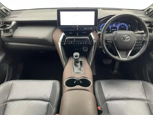 トヨタ ハリアー ハイブリッド Z レザーパッケージ 愛知県 2024(令6)年 2.5万km プラチナホワイトパールマイカ 純正１２．３型ナビ　調光ルーフ　ＪＢＬ　禁煙　全方位カメラ　デジタルインナーミラー　黒革　シートヒーター　電動リアゲート　前後ドラレコ　衝突軽減　追従クルコン　ＢＳＭ　ＨＵＤ　コーナーセンサ　フルセグTV　ETC2.0　LEDオートライト　フォグランプ　セーフティセンス　ナノイーX