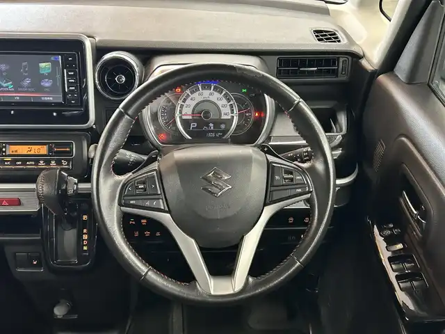 スズキ スペーシア カスタム HYBRID XS ターボ 宮崎県 2018(平30)年 13.1万km ピュアホワイトP /ナビ(CN-RE04WD)//TV/CD/DVD/Bluetooth//バックカメラ//両側パワースライドドア//運転席シートヒーター//ETC//クルーズコントロール//社外フロアマット//純正アルミホイール//ドアバイザー//パドルシフト//オートライト//電格ウィンカーミラー