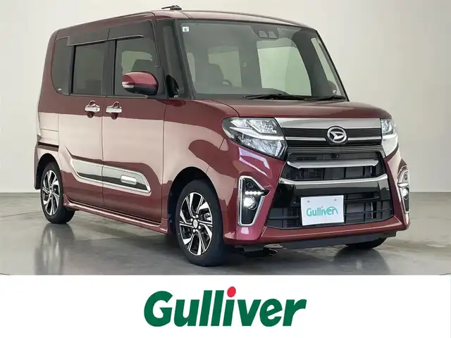 ダイハツ タント カスタム X スタイルセレクション 愛知県 2021(令3)年 1.6万km ファイアークォーツレッドM 純正９型ナビ　全方位カメラ　両側パワスラ　禁煙　フルセグTV　ＤＶＤ　Ｂｌｕｅｔｏｏｔｈ　ドラレコ　車線逸脱　衝突軽減　コーナーセンサー　ＬＥＤライト　フォグランプ　シートヒーター　ＵＳＢ　純正マット