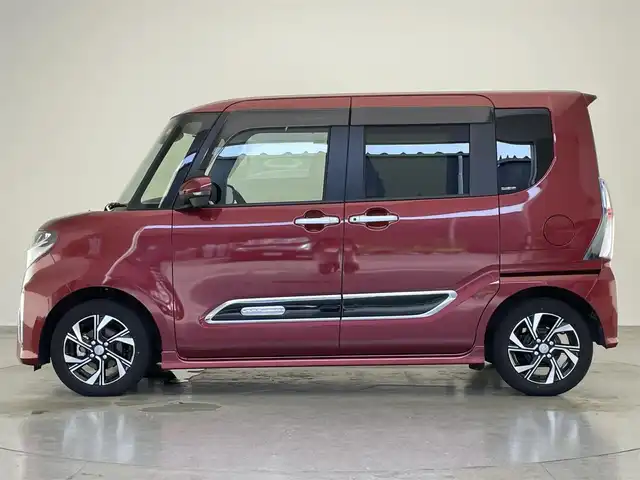 ダイハツ タント カスタム X スタイルセレクション 愛知県 2021(令3)年 1.6万km ファイアークォーツレッドM 純正９型ナビ　全方位カメラ　両側パワスラ　禁煙　フルセグTV　ＤＶＤ　Ｂｌｕｅｔｏｏｔｈ　ドラレコ　車線逸脱　衝突軽減　コーナーセンサー　ＬＥＤライト　フォグランプ　シートヒーター　ＵＳＢ　純正マット