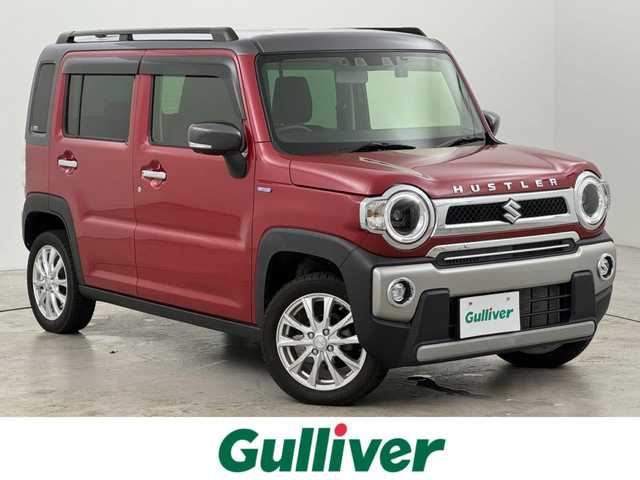 スズキ ハスラー Jスタイル 福岡県 2022(令4)年 2.7万km フェニックスレッドパール/ガンメタリック2トーンルーフ 社外ナビ／フルセグＴＶ　/バックカメラ　/ＥＴＣ　/前後ドラレコ　/コーナーセンサー　/衝突被害軽減ブレーキ　/レーンキープ　/アイドリングストップ　/シートヒーター　/純正ＡＷ付きサマータイヤ４本積込有　/ＬＥＤヘッドライト