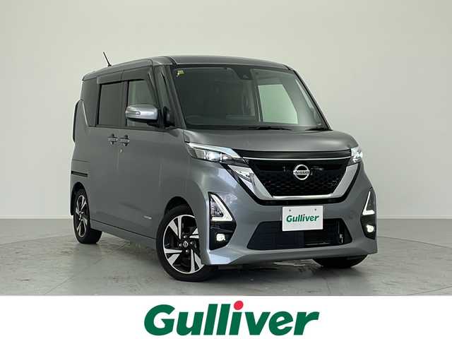 日産 ルークス HWS Gターボ プロパイロットED 愛知県 2020(令2)年 4.9万km チタニウムグレーメタリック ガソリン（ハイブリッド）/2WD(FF)/CVT/両側パワースライドドア/9インチ純正ナビ【MM319D-L】/（FM/AM/CD/DVD/フルセグ/Bluetooth）/ETC/ドライブレコーダー/アラウンドビューモニター/バックカメラ/プロパイロット/レーンキープアシスト/プリクラッシュブレーキアシスト	/踏み間違い防止アシスト	/標識検知機能	/電動格納ミラー/アイドリングストップ/革巻きステアリング/ステアリングスイッチ/オートライト/フロントフォグ/LEDヘッドライト/フルオートエアコン/プッシュスタート/スマートキー