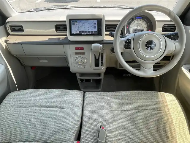 スズキ ラパン L 島根県 2020(令2)年 6.7万km フォーンベージュM 純正ナビ/フルセグTV/Bluetooth/DVD再生/ドライブレコーダー　/ＥＴＣ　/運転席シートヒーター/衝突被害軽減ブレーキ/レーンアシスト　/横滑り防止装置　/スマートキー/プッシュスタート/オートライト/アイドリングストップ/純正フロアマット