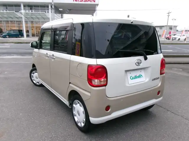 ダイハツ ムーヴ キャンバス X SA Ⅲ 群馬県 2018(平30)年 3.3万km パールホワイトⅢ/ナチュラルベージュマイカメタリック 2トーン ワンオーナー/4WD/プッシュスタート/スマートキー/スマートアシストIII/横滑り軽減装置/ドライブレコーダー/ISOFIX/ドアバイザー