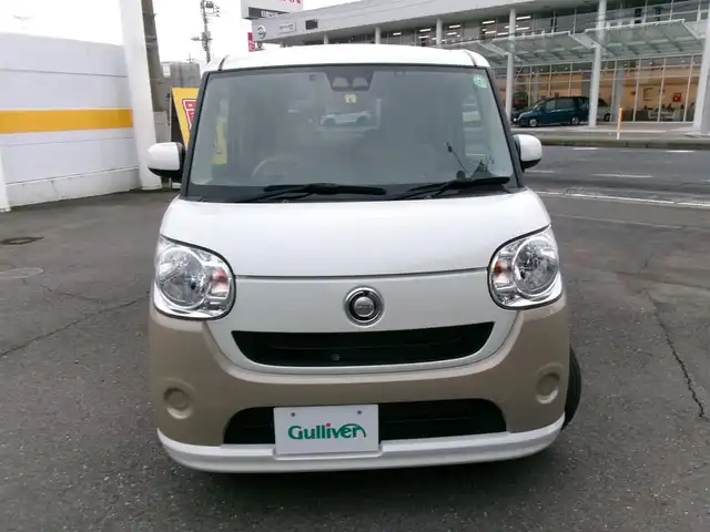 ダイハツ ムーヴ キャンバス X SA Ⅲ 群馬県 2018(平30)年 3.3万km パールホワイトⅢ/ナチュラルベージュマイカメタリック 2トーン ワンオーナー/4WD/プッシュスタート/スマートキー/スマートアシストIII/横滑り軽減装置/ドライブレコーダー/ISOFIX/ドアバイザー