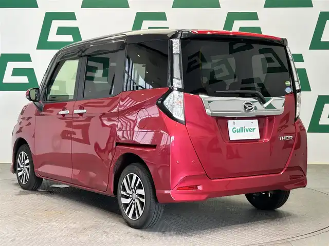 ダイハツ トール カスタムG リミテッド SAⅢ 鹿児島県 2019(平31)年 8万km ブラックマイカメタリック/マゼンタベリーマイカメタリック アルパインナビ（X9ZD）/（フルセグTV/CD/DVD/HDMI）/パノラマモニター/両側パワースライドドア/前方ドライブレコーダー/ETC/スマートアシスト/クルーズコントロール/レーンキープアシスト/車線逸脱警報機能/誤発進抑制機能/先行車発進お知らせ機能/前席シートヒーター/LEDヘッドライト/フロントフォグ/オートライト/オートマチックハイビーム/純正フロアマット