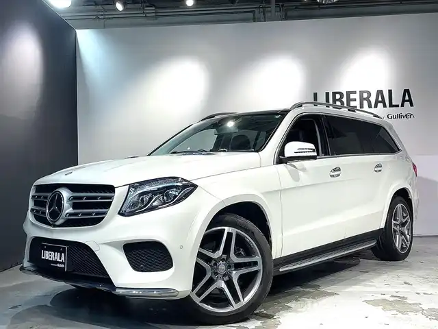 メルセデス・ベンツ ＧＬＳ３５０ｄ 4マチックスポーツ 道央・札幌 2017(平29)年 3万km ダイヤモンドホワイト レーダーセーフティpkg/・BASプラス（ブレーキアシスト）/・リアCPA（被害軽減ブレーキ付後方衝突警告）/・PRE-SAFE/・PRE-SAFEブレーキ（歩行者検知機能）/・アクティブレーンキーピングアシスト/・アクティブブラインドスポットアシスト/・ディストロニック・プラス（ステアリングアシスト付）/・チャイルドセーフティシートセンサー（助手席）/harman/Kardonロジック７サラウンドサウンドシステム/パノラミックスライディングルーフ/ACC/電動ランバーサポート/メモリー機能付きパワーシート(前席)/シートヒーター（前席・後席）/黒革レザーシー/LEDハイパフォーマンスヘッドライト/オートライト/COMANDシステム/・８インチワイドディスプレイ/・HDDナビげーしょんシステム/温冷機能付カップホルダー（前席）/キーレスゴー/EASY-PACK自動開閉テールゲート/レインセンサー/３６０°カメラ/ETC/・スペアキー×１/・保証書、取扱説明書（有）