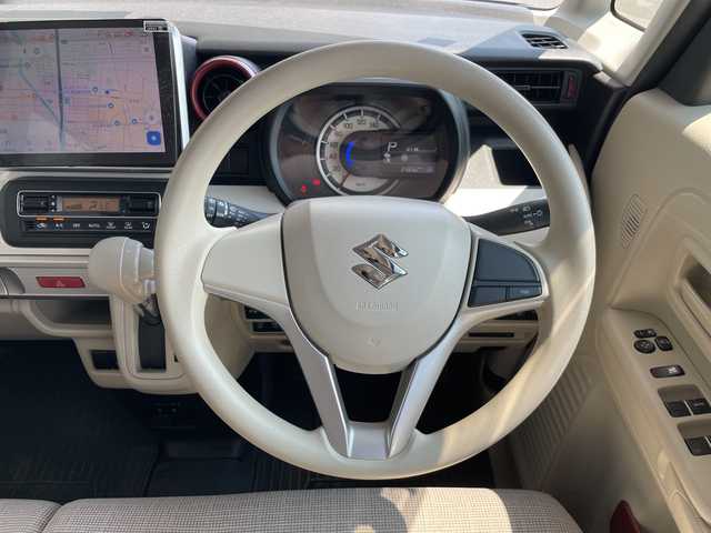 スズキ スペーシア HYBRID X 愛知県 2021(令3)年 3.5万km クールカーキパールメタリック/ホワイト2トーンルーフ 純正10インチディスプレイオーディオナビ（あり）/両側パワースライドドア/シートヒーター/バックカメラ/コーナーセンサー/オートマチックハイビーム/ドライブレコーダー/ETC/衝突被害軽減ブレーキ/Bluetooth/ステアリングスイッチ/スマートキー/プッシュスタート