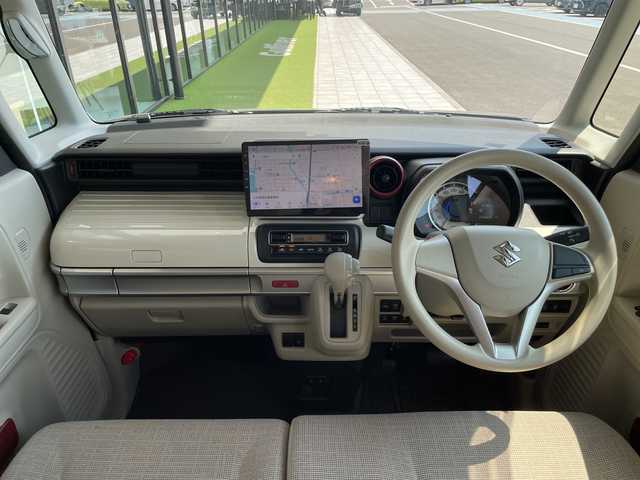 スズキ スペーシア HYBRID X 愛知県 2021(令3)年 3.5万km クールカーキパールメタリック/ホワイト2トーンルーフ 純正10インチディスプレイオーディオナビ（あり）/両側パワースライドドア/シートヒーター/バックカメラ/コーナーセンサー/オートマチックハイビーム/ドライブレコーダー/ETC/衝突被害軽減ブレーキ/Bluetooth/ステアリングスイッチ/スマートキー/プッシュスタート