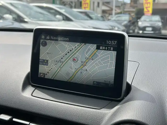 マツダ デミオ 13S ツーリング 広島県 2016(平28)年 2.4万km ソウルレッドプレミアムメタリック 純正ナビ/CD/DVD/DTV/Bluetooth/USB/バックカメラ/シートヒーター/BSM/HUD/ステアリングスイッチ/LEDオートライト/純正フロアマット/スマートキー/スペアキー /プッシュスタート /ETC/革巻きステアリング