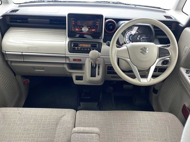 スズキ スペーシア HYBRID X 沖縄県 2023(令5)年 1万km シフォンアイボリーM 社外オーディオ(DPX5300BTHS)　/（ＣＤ　USB　AM　FM）/ワンオーナー/ＥＴＣ/両側パワースライドドア/シートヒーター/スマートキー/プッシュスタート/サーキュレーター/クリアランスソナー/アイドリングストップ/純正フロアマット/電動格納ミラー