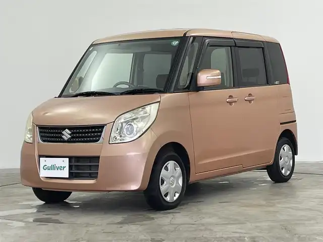 スズキ パレット リミテッド 群馬県 2011(平23)年 8.8万km シャーベットオレンジメタリック 禁煙車　社外ナビ　片側パワースライドドア　ビルトインＥＴＣ　電動格納ミラー　プッシュスタート　スマートキー　スペアキー　オートライト　純正フロアマット　ベンチシート　マニュアルエアコン　横滑り防止装置