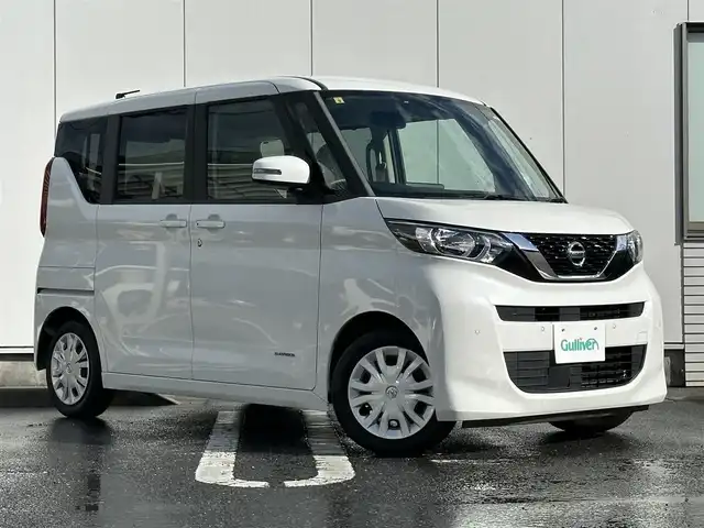 日産 ルークス X 三重県 2021(令3)年 3.6万km ホワイトパール 純正ナビ（AM/FM/TV/DVD/CD/Bluetooth/USB）/ETC/インテリジェントアラウンドビューモニター（ディスプレイ付ルームキラー）/ハンズフリーパワースライドドア（助手席側）/スライドドアオートクローザー（運転席側）/先進安全装備（インテリジェントエマージェンシーブレーキ/踏み間違い防止アシスト/車線逸脱防止支援システム/車線逸脱警報/前方衝突予測警報/ふらつき警報/標識検知機能）/快適パックA(プラズマクラスター付リアシーリングファン/撥水加工シート/後席パーソナルテーブル/助手席シートバックUSBソケット/リアドアロールサンシェード)/SRSエアバック（運転席/助手席/サイド/カーテン/ニー）/オートエアコン/シートバックポケット（助手席上下）/シートアンダーバックス（助手席）/インテリジェントキー/プッシュエンジンスターター/6スピーカー/地デジTVアンテナ/GPSアンテナ/ボディ同色ドアミラー（電動オート格納機能/ウインカー/カメラ付）/内装色インサイドドアハンドル/ピアノブラック調パワーウインドウスイッチベース/アナログメーター/4.2インチアドバンスドドライブアシストディスプレイ