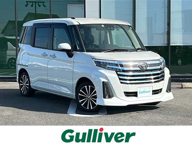 トヨタ ルーミー カスタムG－T 岐阜県 2022(令4)年 4.4万km パールホワイトⅢ 登録時走行距離43592km/純正９型ディスプレイオーディオ/フルセグＴＶ/バックカメラ/ターボ/両側パワースライドドア/シートヒーター/ドライブレコーダー/純正フロアマット/純正アルミホイール/ＵＳＢ/ＥＴＣ/Ｂｌｕｅｔｏｏｔｈ/HDMI/クルーズコントロール/コーナーセンサー/LEDヘッドライト/プッシュスタート/スマートキー/スペアキー/ABS/横滑り防止装置/レーンキープアシスト/盗難防止装置/オートライト/エアバッグ/衝突被害軽減システム