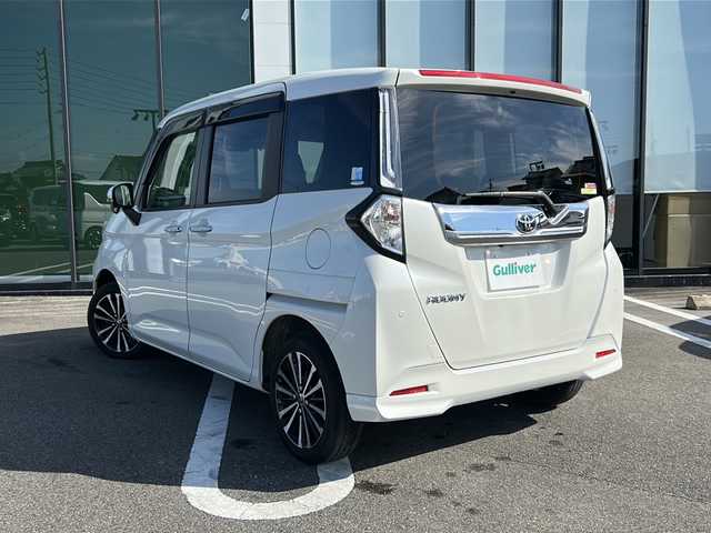 トヨタ ルーミー カスタムG－T 岐阜県 2022(令4)年 4.4万km パールホワイトⅢ 登録時走行距離43592km/純正９型ディスプレイオーディオ/フルセグＴＶ/バックカメラ/ターボ/両側パワースライドドア/シートヒーター/ドライブレコーダー/純正フロアマット/純正アルミホイール/ＵＳＢ/ＥＴＣ/Ｂｌｕｅｔｏｏｔｈ/HDMI/クルーズコントロール/コーナーセンサー/LEDヘッドライト/プッシュスタート/スマートキー/スペアキー/ABS/横滑り防止装置/レーンキープアシスト/盗難防止装置/オートライト/エアバッグ/衝突被害軽減システム