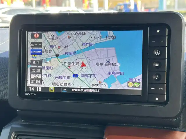 ダイハツ タフト G ターボ 愛媛県 2021(令3)年 7.8万km サンドベージュメタリック 禁煙車/登録時走行距離:77339km/純正ナビ/フルセグTV/バックカメラ/ビルトインETC/ドライブレコーダー/アダプティプクルーズコントロール/ecoIDOL/スマートアシスト/SRSエアバッグ/IC付ターボ/LEDヘッドランプ/LEDフロントフォグランプ/革巻きステアリングホイール/シートヒーター/シートアンダートレイ/純正15インチアルミホイール/スカイフィールトップ/無塗装ルーフレール/ウェルカムドアロック解除付キーフリーシステム