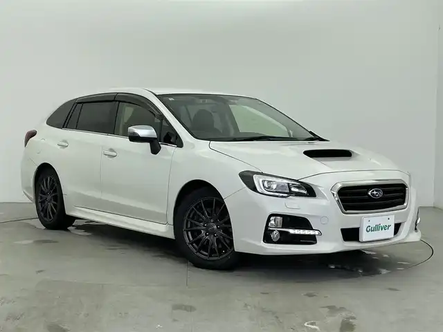 スバル レヴォーグ 1．6GT－S アイサイト 富山県 2014(平26)年 6.1万km クリスタルホワイトP 4WD/社外ナビ（AM/FM/CD/DVD/USB/BT）/フルセグTV/バックカメラ/アイサイト/アダプティブクルーズコントロール/衝突軽減ブレーキシステム/レーンキープアシスト/オートライト/LEDヘッドライト/ダウンヒルアシストコントロール/ETC/前席パワーシート/スマートキー×２/プッシュスタート/アイドリングストップ