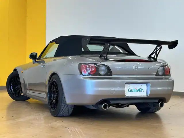 ホンダ Ｓ２０００ 群馬県 1999(平11)年 10.9万km シルバーストーンメタリック レザーシート/ローダウン/社外17インチAW/リアウィング/momoステアリング/社外セキュリティー/HIDヘッドライト/純正フロアマット/社外オーディオ/ETC