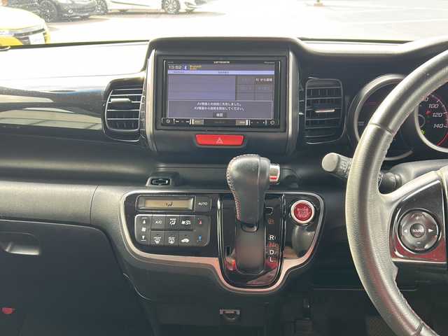 ホンダ Ｎ ＢＯＸ カスタム G Aパッケージ 岐阜県 2014(平26)年 15.3万km ミラノレッド 登録時走行距離152783km/社外ＳＤナビ/ワンセグＴＶ/バックカメラ/ツートンカラー/片側パワースライドドア/ＵＳＢ/ＥＴＣ/Ｂｌｕｅ　ｔｏｏｔｈ/純正フロアマット/社外アルミホイール/ベンチシート/フルフラットシート/禁煙車/ABS/横滑り防止装置/盗難防止装置/オートライト/エアバッグ/衝突被害軽減システム/カーテンエアバッグ