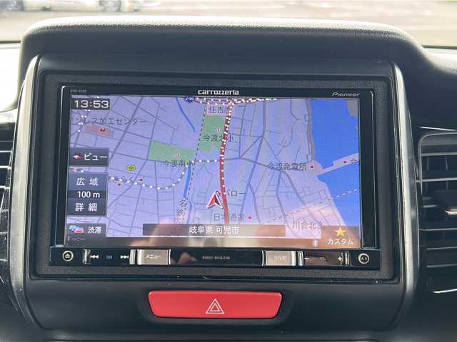 ホンダ Ｎ ＢＯＸ カスタム G Aパッケージ 岐阜県 2014(平26)年 15.3万km ミラノレッド 登録時走行距離152783km/社外ＳＤナビ/ワンセグＴＶ/バックカメラ/ツートンカラー/片側パワースライドドア/ＵＳＢ/ＥＴＣ/Ｂｌｕｅ　ｔｏｏｔｈ/純正フロアマット/社外アルミホイール/ベンチシート/フルフラットシート/禁煙車/ABS/横滑り防止装置/盗難防止装置/オートライト/エアバッグ/衝突被害軽減システム/カーテンエアバッグ