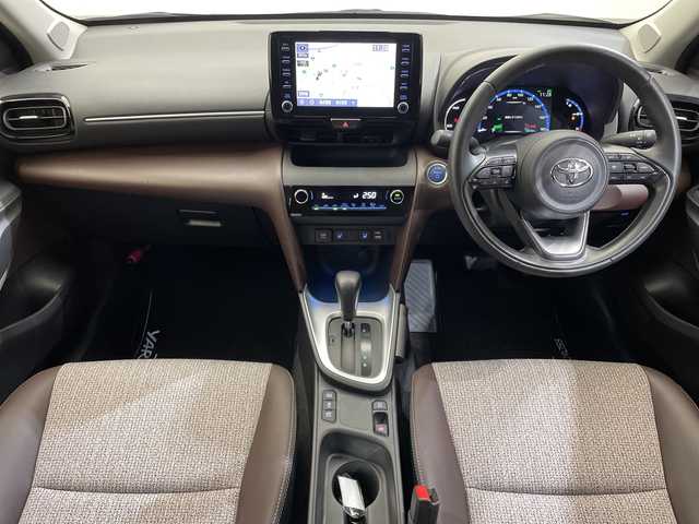 トヨタ ヤリスクロス ハイブリッド Z 愛媛県 2021(令3)年 5.9万km ホワイトパールクリスタルシャイン 純正8型ナビ Bluetooth フルセグ 全周囲カメラ モデリスタエアロ 電動リアゲート 衝突被害軽減ブレーキ レーンアシスト コーナーセンサー ブラインドスポットモニター オートマチックハイビーム オートライト シートヒーター パワーシート ハーフレザーシート ETC 禁煙車