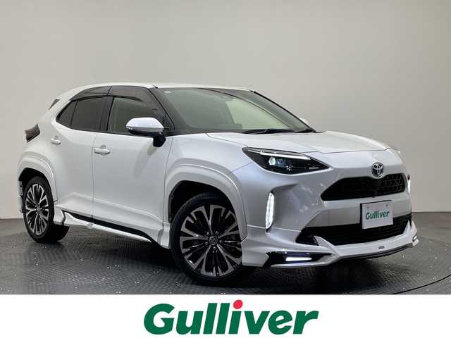 トヨタ ヤリスクロス ハイブリッド Z 愛媛県 2021(令3)年 5.9万km ホワイトパールクリスタルシャイン 純正8型ナビ Bluetooth フルセグ 全周囲カメラ モデリスタエアロ 電動リアゲート 衝突被害軽減ブレーキ レーンアシスト コーナーセンサー ブラインドスポットモニター オートマチックハイビーム オートライト シートヒーター パワーシート ハーフレザーシート ETC 禁煙車