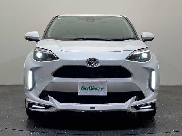 トヨタ ヤリスクロス ハイブリッド Z 愛媛県 2021(令3)年 5.9万km ホワイトパールクリスタルシャイン 純正8型ナビ Bluetooth フルセグ 全周囲カメラ モデリスタエアロ 電動リアゲート 衝突被害軽減ブレーキ レーンアシスト コーナーセンサー ブラインドスポットモニター オートマチックハイビーム オートライト シートヒーター パワーシート ハーフレザーシート ETC 禁煙車