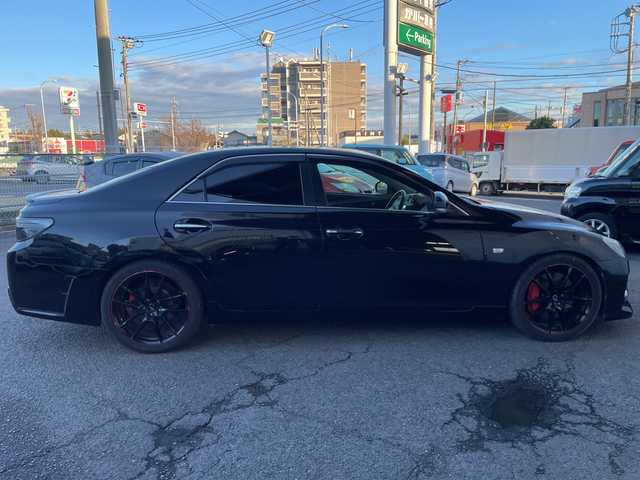 トヨタ マークＸ 350S G’s 神奈川県 2014(平26)年 5.4万km ブラック プッシュスタート/純正SDナビ/AM/FM/Bluetooth接続/フルセグTV/HDMI/ビルトインETC/パドルシフト/クルーズコントロール/横滑り防止装置/HIDライト/フォグライト/オートライト/USB端子/電動格納ミラー/純正フロアマット