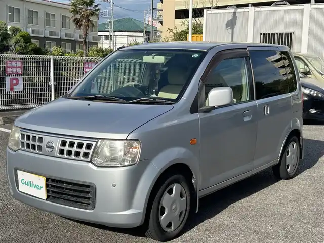 日産 オッティ M 静岡県 2007(平19)年 9.6万km シルバー ユーザー買取車両/ETC/スマートキー/片側パワースライドドア/社外ナビ（YPB618si）/スペアキー/純性フロアマット