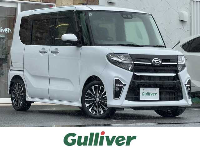 ダイハツ タント カスタム RS 徳島県 2019(令1)年 1.6万km シャイニングホワイトパール 純正9インチSDナビ　NSZN-Y69DS/TV/Bluetooth/AM/FM/DISC/iPod/SD/両側パワースライドドア/シートヒーター/ビルトインETC/バックカメラ/クリアランスソナー/ドライブレコーダー/フォグライト/クルーズコントロール/アイドリングストップ/ドアバイザー/純正フロアマット/純正15インチアルミホイール/オートライト/レーンキープアシスト/LEDヘッドライト/新車時保証書/取扱説明書