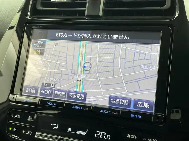トヨタ プリウス Sセーフティプラス 福井県 2018(平30)年 6.9万km ホワイトパールクリスタルシャイン トヨタセーフティセンス/・クルーズコントロール/・衝突軽減ブレーキ/純正SDナビゲーション/型式：DSZT-YC4T/【AM/FM/CD/Bluetooth/フルセグTV】/バックカメラ/ビルトインETC/プッシュスタート/スマートキー/オートライト/LEDヘッドライド/LEDフォグライド/ドライブレコーダー/コーナーセンサー