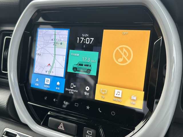 スズキ ハスラー HYBRID X 福島県 2022(令4)年 1.8万km クールカーキPM 純正ナビ　全周囲Ｃ　フルセグテレビ　クルーズコントロール　ドラレコ前後　ＥＴＣ　オートエアコン　オートライト　スマートキー　スペアキー　ＢｌｕｅＴｏｏｔｈ　シートヒーター　ステアリングリモコン