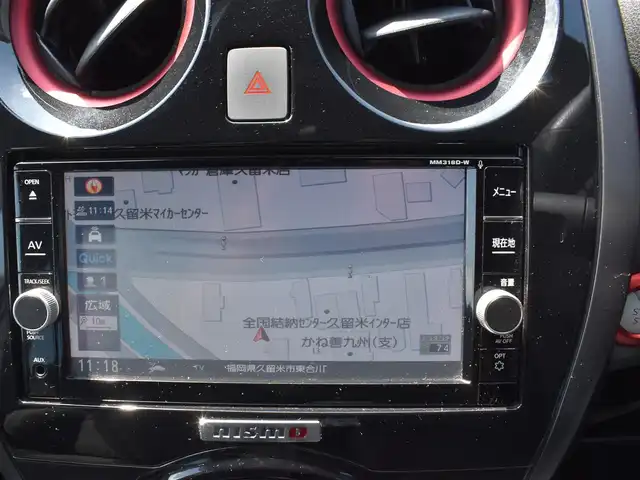 日産 ノート e－パワー ニスモ 福岡県 2019(令1)年 3.1万km スーパーブラック インテリジェントエマージェンシーブレーキ/純正ナビ(MM318D-W)/フルセグTV/アラウンドビューモニター/デジタルインナーミラー/ドライブレコーダー前/LEDヘッドライト/フォグランプ/ステアリングスイッチ/純正16インチアルミホイール/コーナーセンサー/バックセンサー/ETC/純正ドアバイザー/純正フロアマット