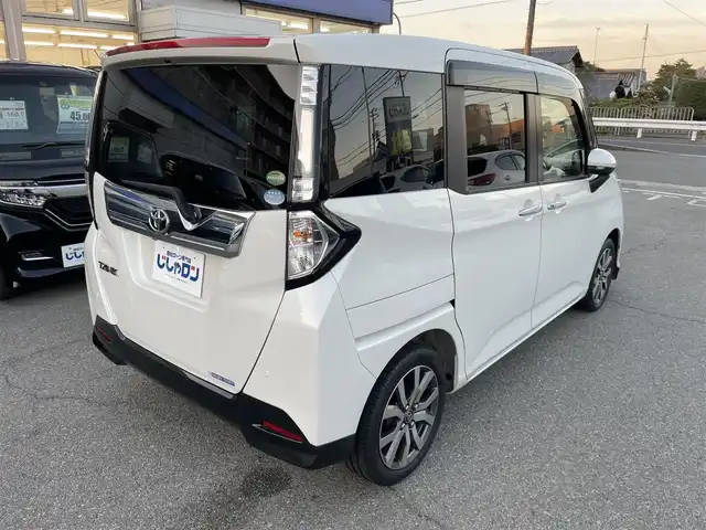 トヨタ タンク カスタムG－T 兵庫県 2016(平28)年 9.4万km パールホワイトⅢ 【(株)IDOMが運営する【じしゃロン姫路店】の自社ローン対象車両になります。こちらは現金ご利用時の価格です。自社ローンご希望の方は別途その旨お申付け下さい。】/純正SDナビ【NSZT-W66T】/(AM/FM/Bluetooth/CD/DVD/フルセグTV】/バックカメラ/ビルトインETC/両側パワースライドドア/スマートアシストII/・衝突警報機能(対車両・対歩行者)/・衝突回避支援ブレーキ機能(対車両)/・誤発進抑制制御機能/・後方誤発進抑制制御機能/・先行車発進お知らせ機能/クルーズコントロール/コーナーセンサー/盗難防止装置/横滑り防止機能/電格ウィンカーミラー/プッシュスタート/純正フロアマット/純正１５インチアルミホイール/ステアリングスイッチ/フロントフォグランプ/アイドリングストップ/ISOFIX/USB充電ソケット×１/スペアキー×１/ドアバイザー/取扱説明書/保証書